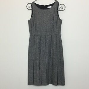 LOFT Petites Charcoal Midi Dress size 10P
